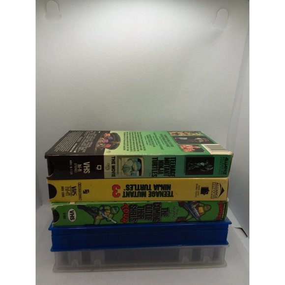 5 Teenage Mutant Ninja Turtles VHS Video Lot 80s Shredder Shrinking Turtles - Picture 12 of 12